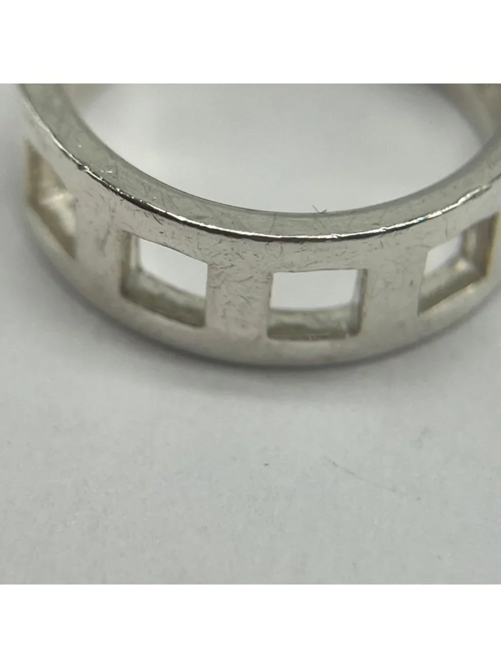 Gucci Open Square Ring Silver